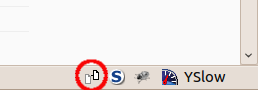 RefControl Symbol in Firefox am unteren Bildschirmrand